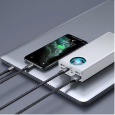 Батарея універсальна Baseus Amblight Digital Quick 30000mAh 65 W, White (PPLG000102) - Фото