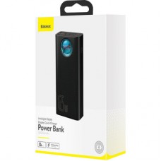 Батарея універсальна Baseus Amblight Digital Quick 30000mAh 65W, Black (PPLG00101) - Фото