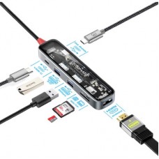 Концентратор Promate USB-C 7-in-1 Promate transhub-lite (transhub-lite) - Фото