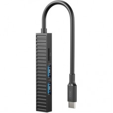 Концентратор XO USB-C 4-in-1 порти XO HUB014B.black (HUB014B.black) - Фото