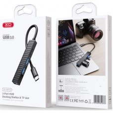 Концентратор XO USB-C 4-in-1 порти XO HUB014B.black (HUB014B.black) - Фото