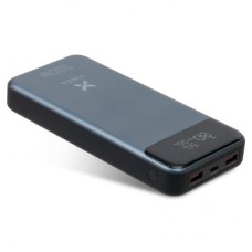 Батарея універсальна Vinga 30000 mAh 100 W Display VA Grey (Li-Ion) (VPBB30100) - Фото