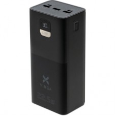 Батарея універсальна Vinga 40000 mAh 22.5W Display Black (VPBB4022) - Фото