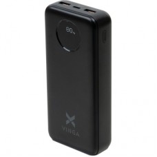Батарея універсальна Vinga 20000 mAh 22.5W Display Black (VPBB2022) - Фото