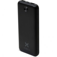 Батарея універсальна Vinga 10000 mAh 10 W Black (VPBB10) - Фото