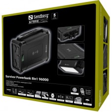 Батарея універсальна Sandberg 96000mAh, Survivor, DC/84W, PD/60W, Cigar Lighter 180W, Wireless, LiFePo4 - Фото