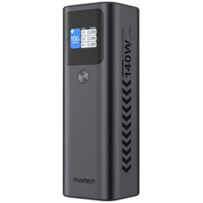 Батарея универсальная Choetech 27000mAh, PD/140W in/out, 2*USB-C/PD5.0, QC3.0/22W, TFT Display (B670-CCGY) - Фото