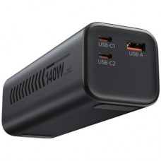 Батарея универсальная Choetech 27000mAh, PD/140W in/out, 2*USB-C/PD5.0, QC3.0/22W, TFT Display (B670-CCGY) - Фото