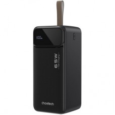 Батарея універсальна Choetech 50000mAh, PD/65W, QC/3.0, USB-C In/out, 2*USB-A (B733-CCBK) - Фото
