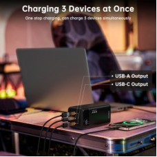Батарея універсальна Choetech 50000mAh, PD/65W, QC/3.0, USB-C In/out, 2*USB-A (B733-CCBK) - Фото