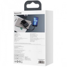 Батарея універсальна Baseus Qpow 20000 mAh 20 W, PD/3.0, QC/3.0, built-in lightning, black (PPQD060201) - Фото