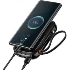 Батарея універсальна Baseus Qpow 20000 mAh 20 W, PD/3.0, QC/3.0, built-in lightning, black (PPQD060201) - Фото
