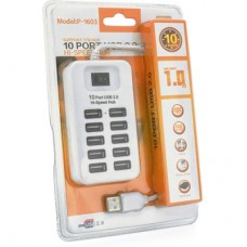 Концентратор Voltronic USB 2.0 to 10xUSB passive (05730) - Фото