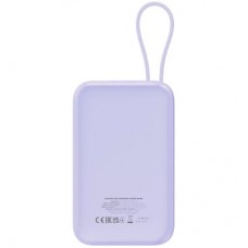 Батарея универсальная Canyon 10000mAh OnPower 101 PD/22.5W built-in cable Purple (CNS-CPB101PU) - Фото