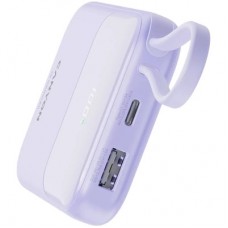 Батарея универсальная Canyon 10000mAh OnPower 101 PD/22.5W built-in cable Purple (CNS-CPB101PU) - Фото