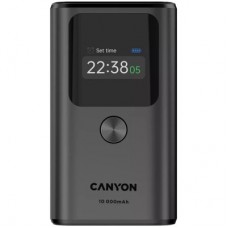 Батарея універсальна Canyon 10000 mAh OnPower 130 TFT PD/30W Dark Grey (CNS-CPB130DG)