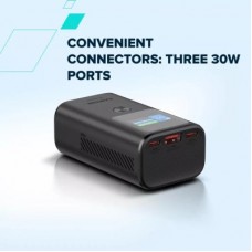 Батарея універсальна Canyon 10000 mAh OnPower 130 TFT PD/30W Dark Grey (CNS-CPB130DG) - Фото