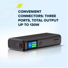 Батарея універсальна Canyon 20000 mAh OnPower 230 TFT PD/130W Dark Grey (CNS-CPB230DG) - Фото