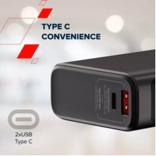 Батарея універсальна Canyon 20000 mAh OnPower 230 TFT PD/130W Dark Grey (CNS-CPB230DG) - Фото