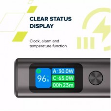 Батарея універсальна Canyon 20000 mAh OnPower 230 TFT PD/130W Dark Grey (CNS-CPB230DG) - Фото