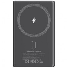 Батарея універсальна Canyon 5000 mAh OnPower 505 slim Magsafe PD/20W Dark Grey (CNS-CPB505DG) - Фото