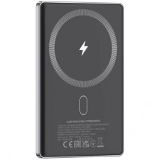 Батарея універсальна Canyon 5000 mAh OnPower 505 slim Magsafe PD/20W Dark Grey (CNS-CPB505DG) - Фото