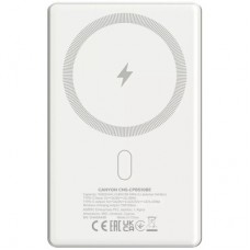 Батарея універсальна Canyon 10000 mAh OnPower 510 slim Magsafe PD/20W Beige (CNS-CPB510BE) - Фото