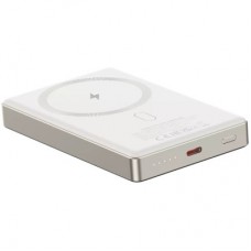 Батарея універсальна Canyon 10000 mAh OnPower 510 slim Magsafe PD/20W Beige (CNS-CPB510BE) - Фото