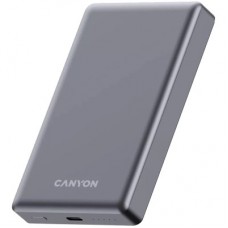 Батарея універсальна Canyon 10000 mAh OnPower 510 slim Magsafe PD/20W Dark Grey (CNS-CPB510DG) - Фото