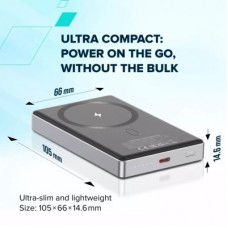 Батарея універсальна Canyon 10000 mAh OnPower 510 slim Magsafe PD/20W Dark Grey (CNS-CPB510DG) - Фото