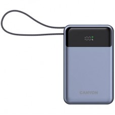 Батарея універсальна Canyon 20000 mAh OnPower 600 PD/65W built-in cable Dark Grey (CNS-CPB600DG)