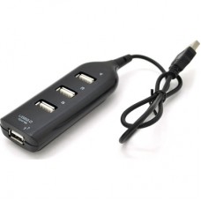 Концентратор Voltronic USB 2.0 to 4xUSB black (DNS-HUB4-OB) - Фото