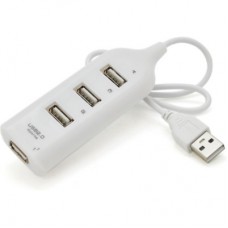 Концентратор Voltronic USB 2.0 to 4xUSB white (DNS-HUB4-OW) - Фото