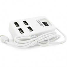 Концентратор Voltronic USB 2.0 to 4xUSB with power switch white (YT-HWS4-W) - Фото