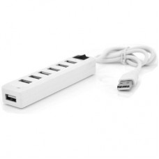 Концентратор Voltronic USB 2.0 to 7xUSB with power switch white (YT-H7S-W) - Фото