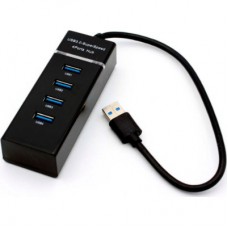 Концентратор Voltronic USB 3.0 to 4xUSB black (NX-UH-303B) - Фото