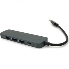 Концентратор Voltronic USB 3.0 to 4xUSB 0.2 m aluminum (YT-3H4/2TB) - Фото