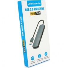 Концентратор Voltronic USB 3.0 to 4xUSB 0.2 m aluminum (YT-3H4/2TB) - Фото