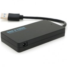 Концентратор Voltronic USB 3.0 to 4xUSB 0.14m flat black (YT-3HF4/2TB) - Фото