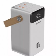 Батарея універсальна Canyon 60000mAh OnPower 610 PD/100W metal White (CNS-CPB610W) - Фото