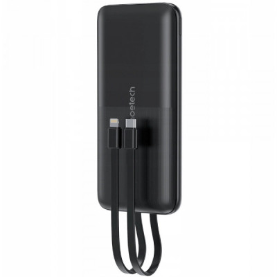 Батарея універсальна Choetech 10000 mAh 22,5W, MicroUSB, USB-A, USB-C, build-in USB-C/Lightning cable