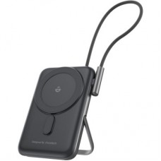 Батарея универсальная Choetech Magnetic Wireless 10000mAh 20W, PD, Qi-15W, USB-C In/Out, build-in cabel, Black
