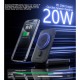 Батарея універсальна Choetech Magnetic Wireless 10000 mAh 20W, PD, Qi-2 15W, USB-C, Lightning, Apple Watch
