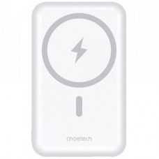 Батарея універсальна Choetech Magnetic Wireless 10000 mAh 20W, PD,QC/3.0, USB-A, USB-C, White (B663-ACWH)