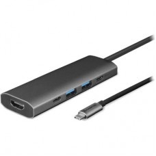 Концентратор Chieftec USB3.2 Type-C to HDMI/USB 3.2x2/USB-C/PD 80W 5-in-1 DSC-502 (DSC-502) - Фото