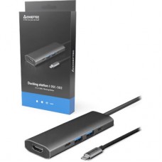 Концентратор Chieftec USB3.2 Type-C to HDMI/USB 3.2x2/USB-C/PD 80W 5-in-1 DSC-502 (DSC-502) - Фото