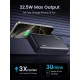 Батарея універсальна Ugreen 20000 mAh 22,5 W PD, 2xUSB-A, 2xUSB-C Black (PB312) (25683)
