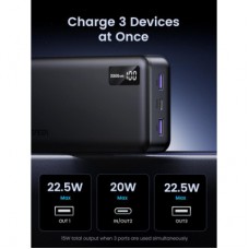 Батарея універсальна Ugreen 20000 mAh 22,5 W PD, 2xUSB-A, 2xUSB-C Black (PB312) (25683) - Фото