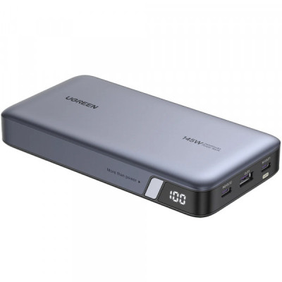 Батарея універсальна Ugreen 25000 mAh 145W PD/3.0, QC/3.0, наскр. жив. 65Вт (PB205) (90597A)