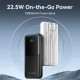 Батарея універсальна Vention 10000 mAh 22.5 W 3 A PD, Built-in USB-C+Lightning Cables, Black (FHOB0)